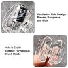 Upgrade Travel Toothbrush Head Covers Toothbrush Protector Cap Brush Pod Case Protective Portable Plastic Clip for Household Travel, Bathroom, School, Camping, Business (I, 4 Pack) view 3