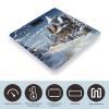 Christmas Winter Happy Scene Scale for Body Weight Anti-Slip Tempered Glass Digital Bathroom Scales Clear LCD Display Weighing Scale Safe Rounded Corners Smart Scales view 3