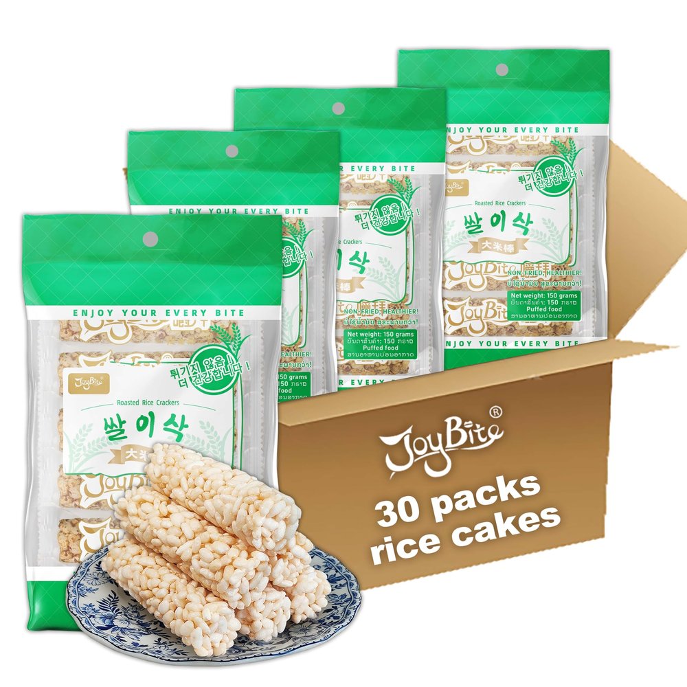 JoyBite Roasted Rice Cracker Sticks Case of 30158.7oz Gluten-Free Snack 5.3 oz (150g)