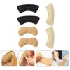BESPORTBLE 3 Pairs Anti-Wear Thickened Heel Pads Self-Adhesive Foot Cushions for Women High Heels Protection in Black Beige Khaki view 4