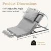 Donext Electric Adjustable Bed Backrest 4-68 Lift Range, Ideal for Elderly, Pregnancy, Patient Care, Mobility Assistance,300 lbs Capacity, Half Length, Grey view 2