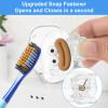 Upgrade Travel Toothbrush Head Covers Toothbrush Protector Cap Brush Pod Case Protective Portable Plastic Clip for Household Travel, Bathroom, School, Camping, Business (S, 2 Pack) view 3
