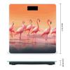 A Flock of Flamingos Weight Scale Digital Electronic Scales Bathroom Scale, Larg LCD Backlight Display, High Precisio Measurements,Tempered Glass view 2