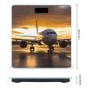 Airplane in The Evening Light Weight Scale Digital Electronic Scales Bathroom Scale, Larg LCD Backlight Display, High Precisio Measurements,Tempered Glass view 2