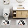 WHJSSF I Love Penguins Picture Bathroom Anti Slip Quick Drying Three Piece Set, Slip Quick Drying Durable Shower Bath mat view 2