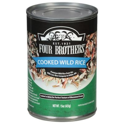 Cooked Wild Rice, 15 oz Can Premium Rice Sourced in Minnesota, Ready to Eat, Gluten-Free, No Preservatives