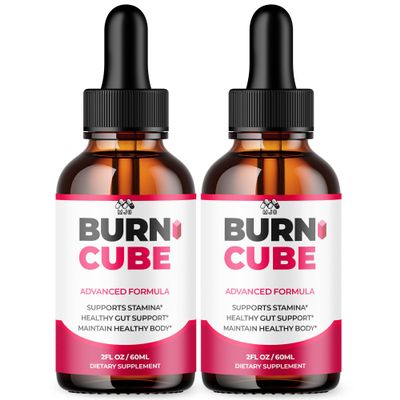 (2Pack)Burn Cube Drops, Official Burn Cube Supplement Drops with All Natural Ingredients, Advanced Formula Burncube with Maximum Strength Active Lifestyle Support Vitamins for Women & Men(60 Servings)