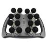 16-Head Electric Massager, Rechargeable Deep Tissue Massage Device with 99 Gears Adjustment, for Back, Shoulder, Neck, Gray view 4