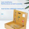Hand Function Combination Training Box, Finger Flexibility Combination Trainer to Improve Fine Motor Coordination, Rich Components, for Improve Brain Perception and Cognitive Skills view 2