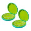 Maoerdental 2PCS Retainer Case Compatible with Invisalign,Cute Slim Aligner Case,Customized Magnetic Closure Orthodontic Retainer Cases (2 Pack Cyan + Green Silicone) view 1
