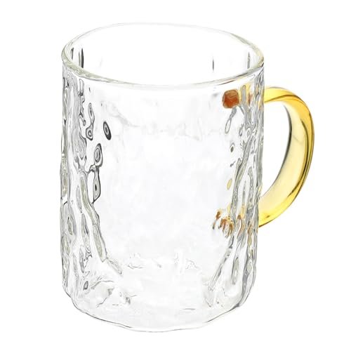 Borosilicate Drink Mug with Handle Versatile Tea, Coffee & Water Cup, Easy to Clean, Perfect for Daily Beverages, Durable & Stylish Design