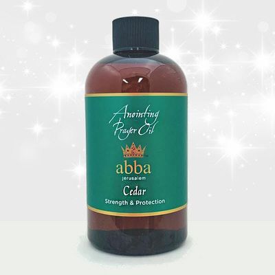ABBA Oil Cedar Anointing Prayer Oil 8oz Bottle in Gift Box - ABBA Jerusalem