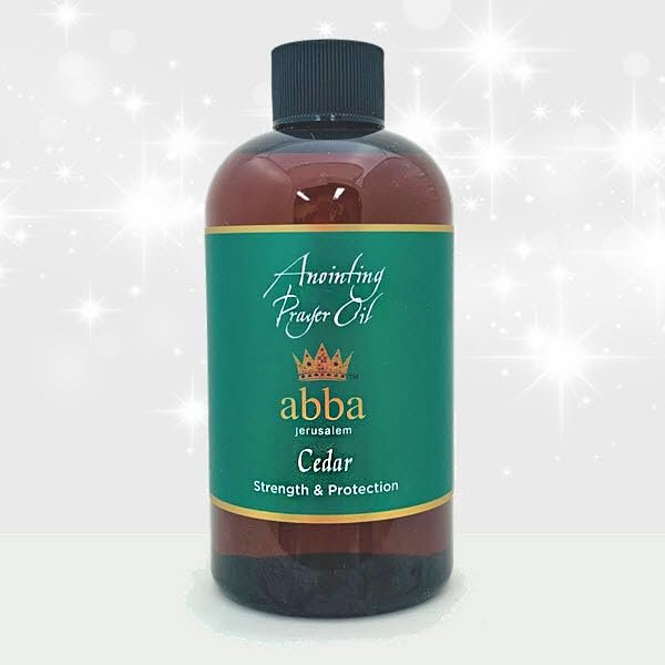 ABBA Oil Cedar Anointing Prayer Oil 8oz Bottle in Gift Box - ABBA Jerusalem