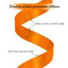 Gliberli Double Face Orange Satin Ribbon 1 inch X 100 Yards Fabric Ribbons for Gift Wrapping Bows Bouquet Sewing Craft Home Decor Hair Floral view 3
