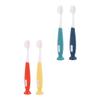 Beaupretty Toothbrush Set 4Pcs Soft Bristle Manual Toothbrushes for Ages 3-12 Oral Care Tool with Colorful Handles Suitable for and S Teeth Cleaning