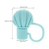 HAKIDZEL Silicone Straw Covers Caps Set 8Pcs Shell-Shaped Straw Stoppers Reusable for Tumblers Travel Home Use view 2