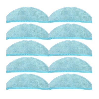 10pcs Mop Cloth Compatible For Cecotec Compatible For Conga 8090 9090 Robot Vacuum Cleaner Parts