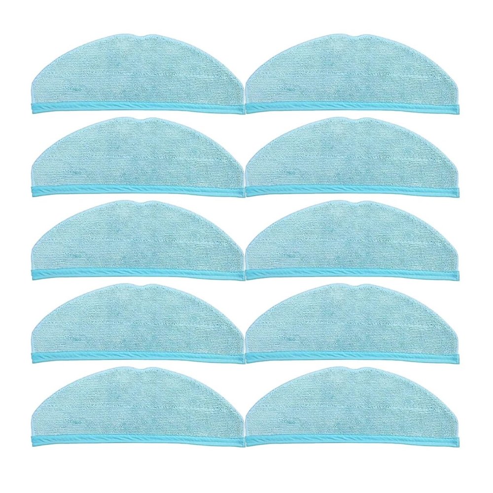 10pcs Mop Cloth Compatible For Cecotec Compatible For Conga 8090 9090 Robot Vacuum Cleaner Parts