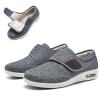 Extra Wide Footwear for Seniors, Adjustable Comfortable Orthopedic Slippers, Lightweight Walking Shoes, Warm Fur Lined Casual Shoes, for Swollen Feet, Diabetic Foot Care view 1
