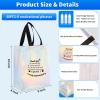 80 Pcs Reusable Gift Bags with Handles - Include 40 Iridescent Gift Bags & 40 Tissue Paper - Employee Appreciation Gifts Bulk for Staff, Team, Coworker, Teachers, Nurse, Thank You Gifts (Silver) view 2