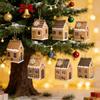 RSORGN 24 Pcs Christmas Gifts Boxes, Mini House Shape Candy Biscuit Bags Party Favors for New Year Christmas Gift Wrapping (Set-48pcs) view 3