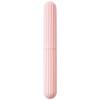 Alianm Travel Toothbrush Case 5pcs Toothbrush Box with Lid Protective Holder Cover Storage for Case for Outdoor Traveling Camping(Pink) view 1