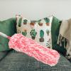 IWOWHERO Extendable Microfiber Duster Red and White, Washable Household Dust Cleaner Tool with Telescopic Handle for Home and Car Cleaning view 2