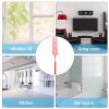 IWOWHERO Extendable Microfiber Duster Red and White, Washable Household Dust Cleaner Tool with Telescopic Handle for Home and Car Cleaning view 3