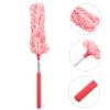 IWOWHERO Extendable Microfiber Duster Red and White, Washable Household Dust Cleaner Tool with Telescopic Handle for Home and Car Cleaning view 4