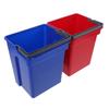 Garneck 2pcs Reusable Plastic Utility Buckets with Handles for Cleaning Trolleys and Trash Handling Multipurpose Water Containers for Home Garden Commercial Use Compact Design view 1