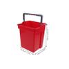 Garneck 2pcs Reusable Plastic Utility Buckets with Handles for Cleaning Trolleys and Trash Handling Multipurpose Water Containers for Home Garden Commercial Use Compact Design view 2