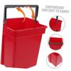 Garneck 2pcs Reusable Plastic Utility Buckets with Handles for Cleaning Trolleys and Trash Handling Multipurpose Water Containers for Home Garden Commercial Use Compact Design view 3