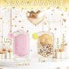 LemonRoad 6 Sets Mini Empty Suitcase Gift Box and Plush Ball Keychain Clear Candy Luggage Storage Containers Suitcase Packaging Case for Wedding Birthday Bridal Party (Multicolor) view 2