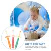 BIUDECO 3Pcs Toothbrush Set Soft Bristles Manual Tooth Cleaning Brush for 1-6 Years Old, Washable Rotatable Handle, Suitable for Boys and Random Color Random Color view 2