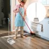 Stainless Steel Dust Pan with Long Handle, Thickened Removable Home Cleaning Dustpan Shovel for No-Bend Garbage Collection and Room Refuse Removal Style view 3
