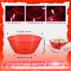 100 Pack 6oz Glitter Red Disposable Plastic Bowls, Glitter Small Bowls for Ice Cream, Candy, Salsa, Fruit. Great for Mother's Day, Parties, Birthday, Weddings, Baby Showers, Holiday Events ( Red) view 2