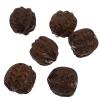 FOYTOKI Wooden Handheld Massage Balls 6Pcs Walnut Acupoint Massage Balls Dark Brown for Hand Therapy Neck Shoulder Relaxation Wellness Tool view 1