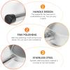 SHINEOFI Thickened Small Stainless Steel Cleaning Shovel with Steel Handle, Kitchen and Restaurant Garbage Dustpan for Home Use and Bedroom Cleaning view 3