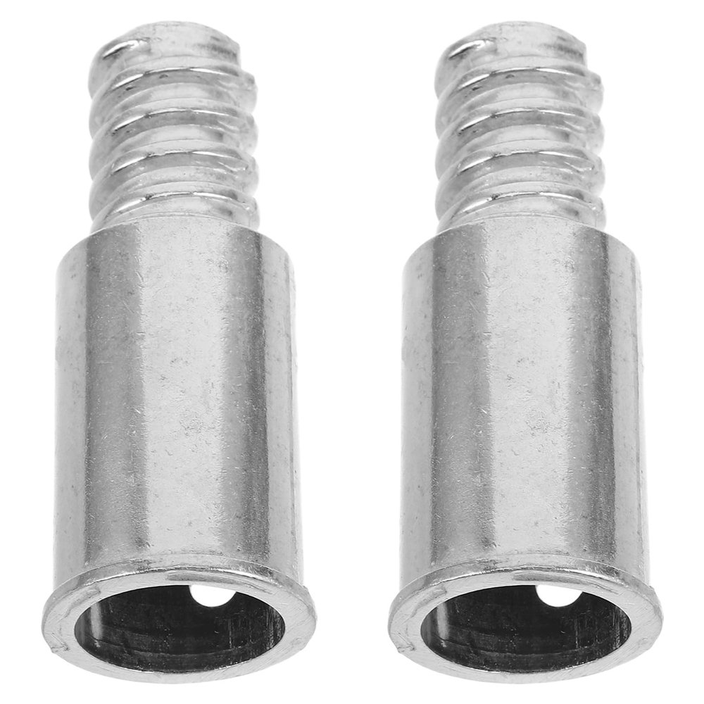 HOMOCONO 2Pcs Mop Handle Threaded Connector 20.4Mm Aluminum Alloy Replacement End Caps for Cleaning Mop and Broom Telescopic Poles Household Cleaning Accessories