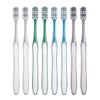 PartyKindom Manual Toothbrush Hard Bristle 8Pcs Set (2 Packs of 4) for Men Portable Lightweight Travel Toothbrushes with Large Head for Effective Manual Cleaning and Stain Reduction view 1