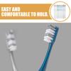 PartyKindom Manual Toothbrush Hard Bristle 8Pcs Set (2 Packs of 4) for Men Portable Lightweight Travel Toothbrushes with Large Head for Effective Manual Cleaning and Stain Reduction view 3