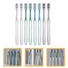 PartyKindom Manual Toothbrush Hard Bristle 8Pcs Set (2 Packs of 4) for Men Portable Lightweight Travel Toothbrushes with Large Head for Effective Manual Cleaning and Stain Reduction view 4