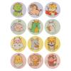 120Pcs Cartoon Round Adhesive Bandages, Mini Waterproof Breathable Wound Care Patches, Invisible Stickers for view 1
