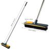 SHERCHPRY Long Handle Floor Scrub Brush with Stiff Bristles, 108Cm Bathroom and Tile Cleaning Brush for Shower and Toilet Deep Scrubbing, Yellow view 3