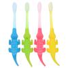 BIUDECO Toothbrush 8pcs with Supple Soft Bristles, Cartoon Crocodile Design, Manual Oral Cleaner for Boys and Ages 3-12, Gentle Tooth Cleaning Tool for Home Use view 1