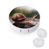QMNALP Contact Lens Case Portable Travel Kit,cute Contact Lens Cases with Mirror A Photo of A Snail Printed Contact Lenses Applicator Removal Tool Kit view 1