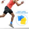 Mikinona 2 Pairs Silicone Ankle Wrap Brace Non-Slip Training Socks Medium Size 75Mm Diameter Blue and Yellow Sports Ankle Stabilizer Support for Running and Injury view 3