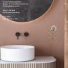 Brass Hair Dryer Holder, Antique Retro Hairdryer Hanging Rack, Durable Bath Storage Accessories with Hex Wrench and Screws, Space Saving Organizer for Bathroom Kitchen Salon view 2