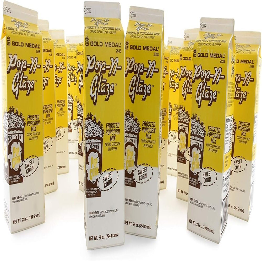 Gold Medal Sweet Corn Glaze Pop Frosted Popcorn Mix, 28 oz