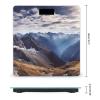 Alps Panorama Scale for Body Weight Anti-Slip Tempered Glass Digital Bathroom Scales Clear LCD Display Weighing Scale Safe Rounded Corners Smart Scales view 2